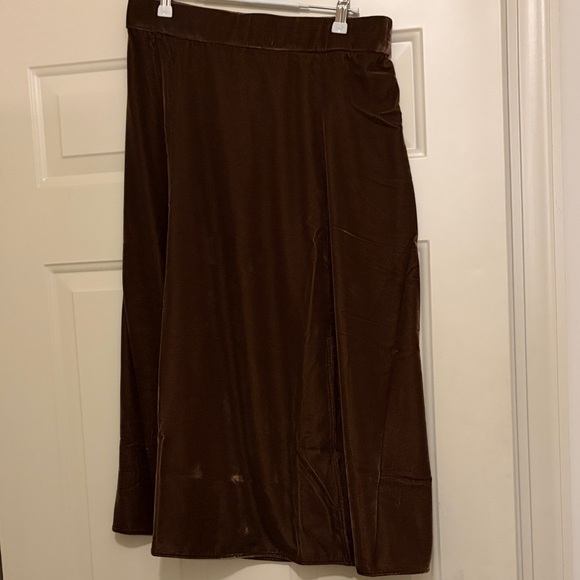 J. Crew Cubeb Berry Velvet Pull-On Midi Skirt/NWT/M - Picture 13 of 14